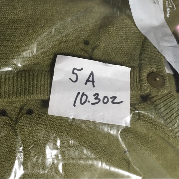 Cardigan sweater floral print at border green Sag Harbor Sm Button up EUC - Picture 10 of 10